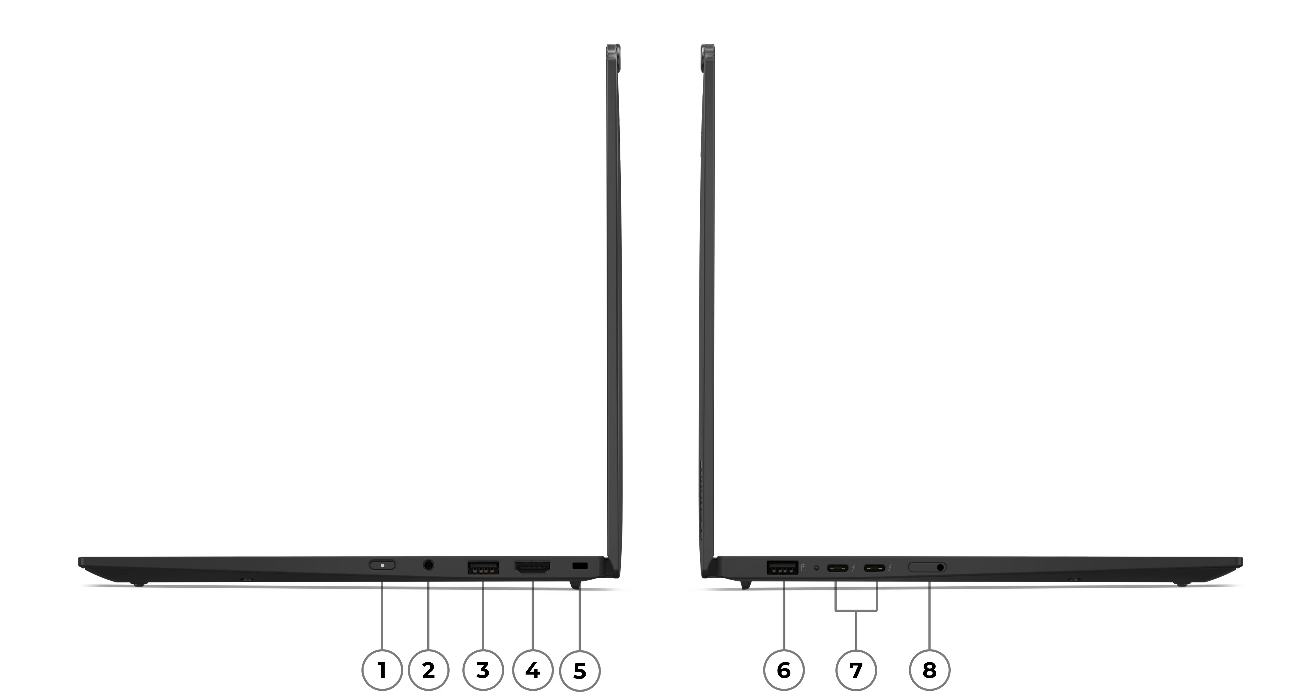 Übersicht Anschlüsse Lenovo ThinkPad X1 Carbon Aura Gen 13 