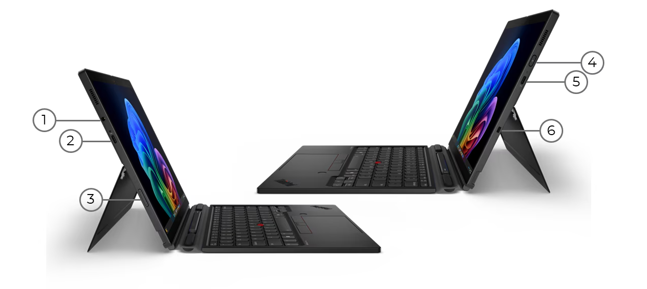 Übersicht Schnittstellen Lenovo Thinkpad X13 Detachable Generation 1