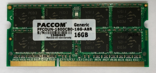 16GB SO-DIMM DDR3