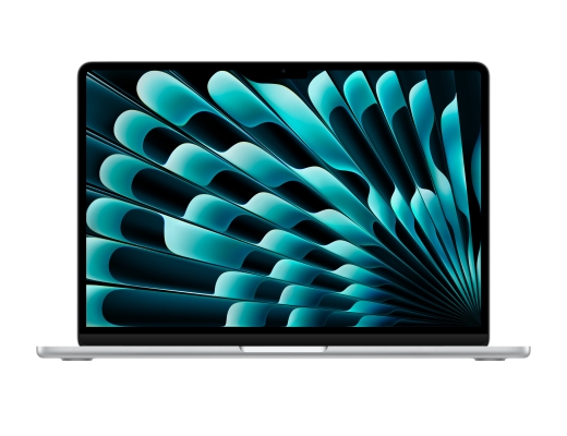 MacBook Air 13,6 M3 2024 mit 8‑Core CPU, 10‑Core GPU und 16‑Core Neural Engine, SILVER 512 GB SSD MXCT3D/A