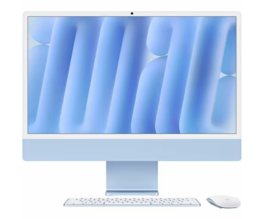 iMac 24 Apple M4 Chip 10-Core CPU / 10-Core GPU / 16 GB RAM, 256GB SSD, 4.5K Retina Display, Blau