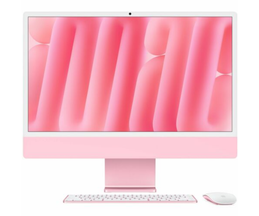 iMac 24 Apple M4 Chip 10-Core CPU / 10-Core GPU / 16 GB RAM, 256GB SSD, 4.5K Retina Display, Rosa