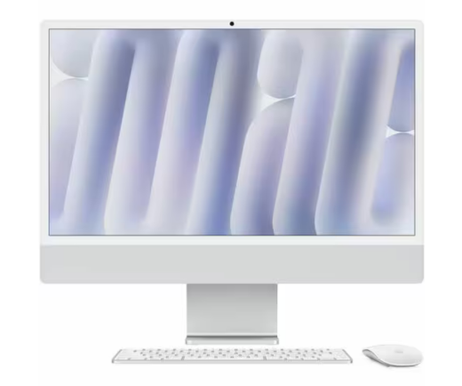 iMac 24 Apple M4 Chip 10-Core CPU / 10-Core GPU / 16 GB RAM, 256GB SSD, 4.5K Retina Display, Silber