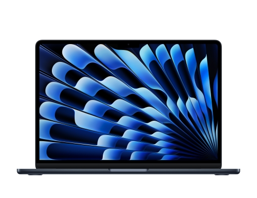 MacBook Air 13,6" M4 2025 Chip mit 10‑Core CPU, 10‑Core GPU und 16‑Core Neural Engine, Midnight, 256 GB SSD