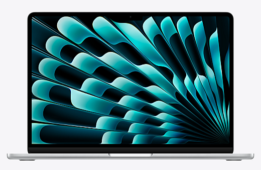 MacBook Air 15,3" M5 2026 Chip mit 10‑Core CPU, 10‑Core GPU und 16‑Core Neural Engine, Silber 512 GB SSD