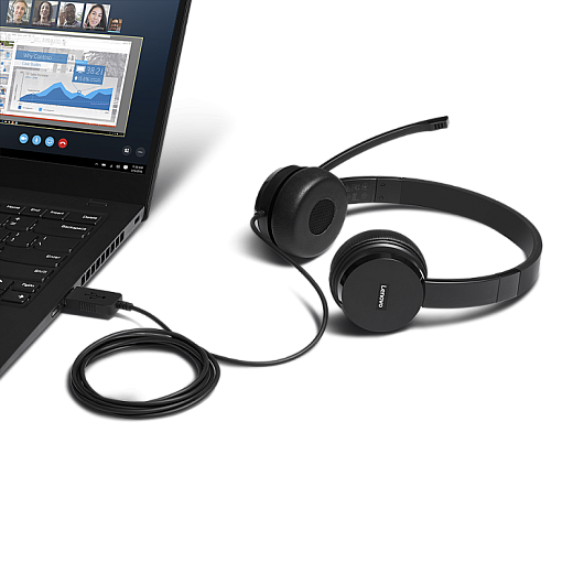 Lenovo 100 Stereo USB Headset 4XD0X88524