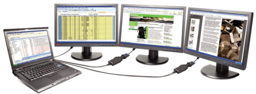 Lenovo USB-to-DVI Monitor Adapter 0B47072