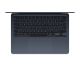 MacBook Air 13,6" M4 2025 Chip mit 10‑Core CPU, 10‑Core GPU und 16‑Core Neural Engine, Midnight, 256 GB SSD