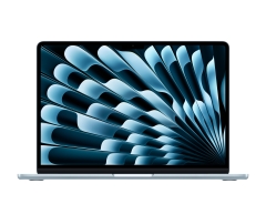 MacBook Air 13,6" M4 2025 Chip mit 10‑Core CPU, 10‑Core GPU und 16‑Core Neural Engine, Sky Blue, 512 GB SSD